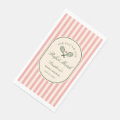 Perfect Match Tennis Bridal Shower Serviette (Ecke)