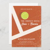 Perfect Match | Tennis Country Club Einladung (Vorne/Hinten)