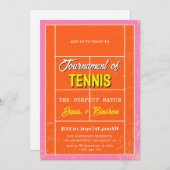 Perfect Match | Tennis Country Club Einladung (Vorne/Hinten)