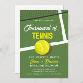 Perfect Match | Tennis Country Club Einladung (Vorne/Hinten)