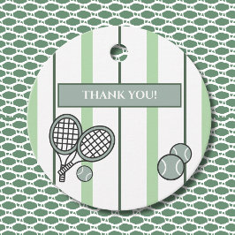 Perfect Match Tennis Couple Shower Thank You Geschenkanhänger