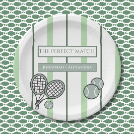 Perfect Match Tennis Couples Bridal Shower Pappteller