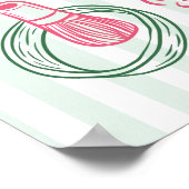 Perfect Matcha Bridal Shower Green Welcome Sign Poster (Ecke)