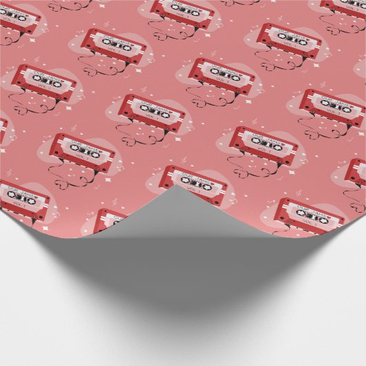 Perfect Mixtape Valentine Geschenkpapier (Ecke)