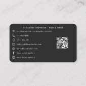 Perfect Nails Slogan Chic Nail Salon Visitenkarte (Rückseite)