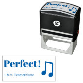 "Perfect!" + Name des Instruktors Gummi-Briefmarke Permastempel (Beispiel)