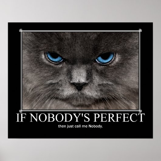 Perfect Niemand Cat Artwork Poster (Vorne)