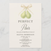 Perfect Pair Bridal Shower Einladung (Vorderseite)