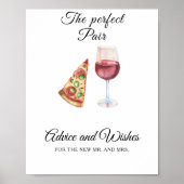 Perfect pair bridal shower - Wishes for Newlyweds Poster (Vorne)