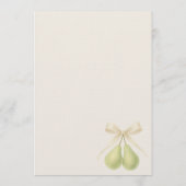 Perfect Pair Coquette Bow Bridal Shower Einladung (Rückseite)