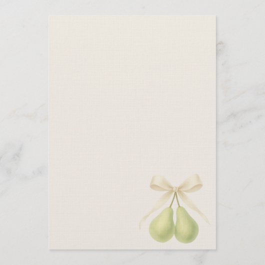 Perfect Pair Coquette Bow Couples Shower Einladung (Rückseite)