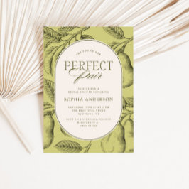 Perfect Pair Vintage Pear Bridal Shower Einladung