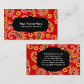 Perfect Paisley Muster Visitenkarte (Vorne/Hinten)