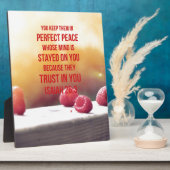 Perfect Peace Isaiah 26:3 Fotoplatte (Seite)