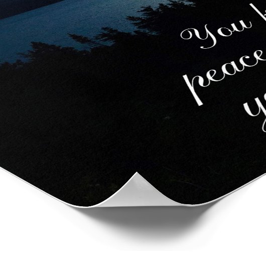 Perfect Peace Isaiah 26:3 Poster (Ecke)