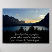 Perfect Peace Isaiah 26:3 Poster (Vorne)