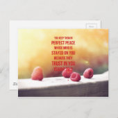 Perfect Peace Isaiah 26:3 Postkarte (Vorne/Hinten)