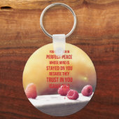 Perfect Peace Isaiah 26:3 Schlüsselanhänger (Vorderseite)