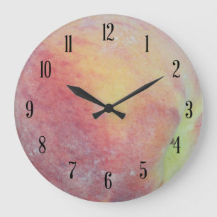 Perfect Peach Large Clock Große Wanduhr