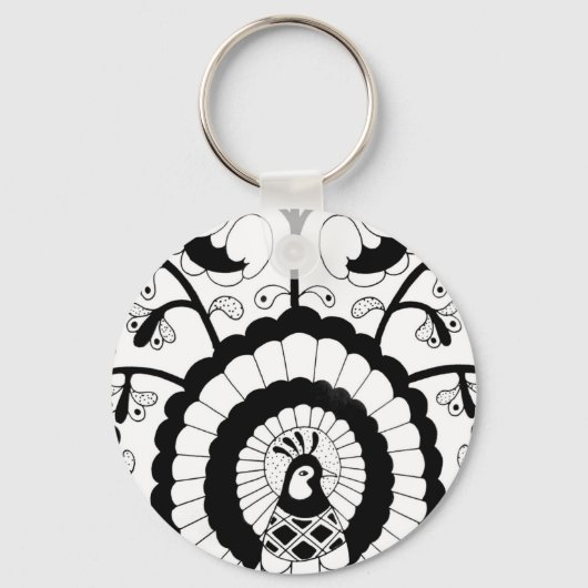 Perfect Peacock Schlüsselanhänger (Vorderseite)