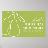 Perfect Pear Elegantes Brautparty Banner Poster (Vorne)