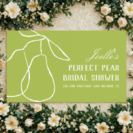 Perfect Pear Elegantes Brautparty Banner Poster