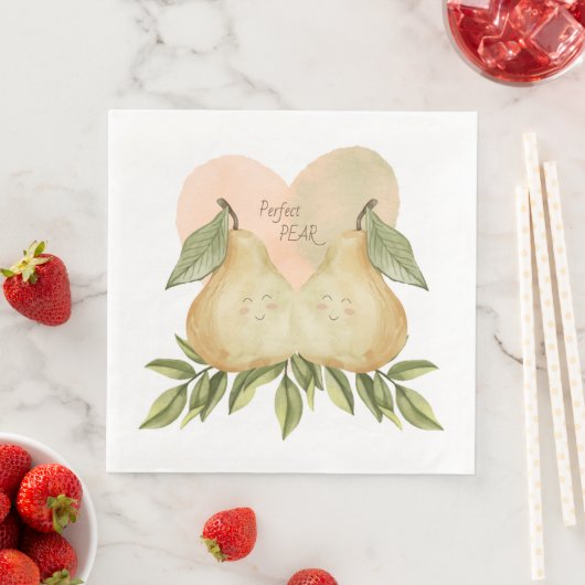 Perfect Pear Paper Napkin Serviette (Beispiel)