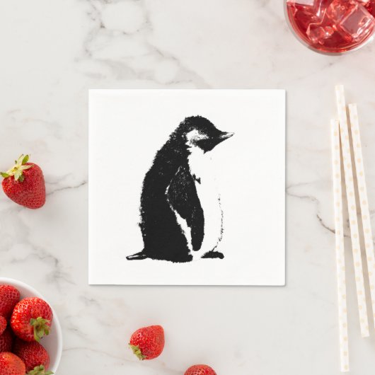 Perfect Penguin Napkin Serviette (Beispiel)