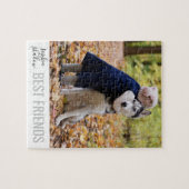 Perfect Pet Best Friends Personalisiert Names Foto Puzzle (Horizontal)
