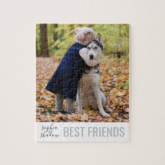 Perfect Pet Best Friends Personalisiert Names Foto Puzzle (Vertikal)