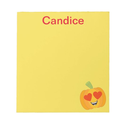 Perfect Pumpkin Autumn Notizblock (Vorderseite)