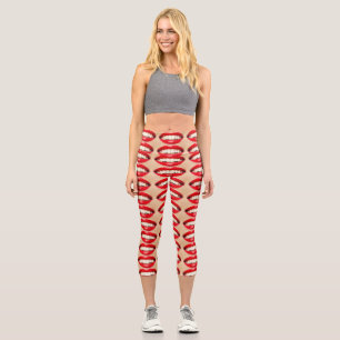 Perfect Smile Femme Fatale Pop Art Capri Leggings