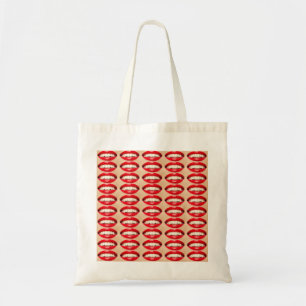 Perfect Smile Femme Fatale Pop Art Tragetasche