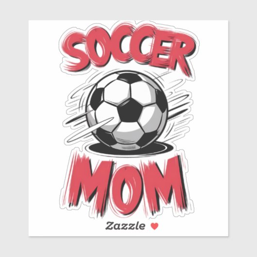 Perfect Soccer Mama Decal für stolze Mamas! ⚽ 💖 Aufkleber (Blatt)