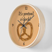 Perfect Soft Bread Pretzel Drehung (Sondertext) Uhr (Winkel)