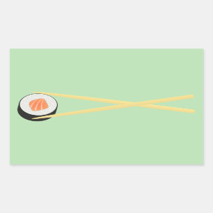Perfect Sushi I Rechteckiger Aufkleber