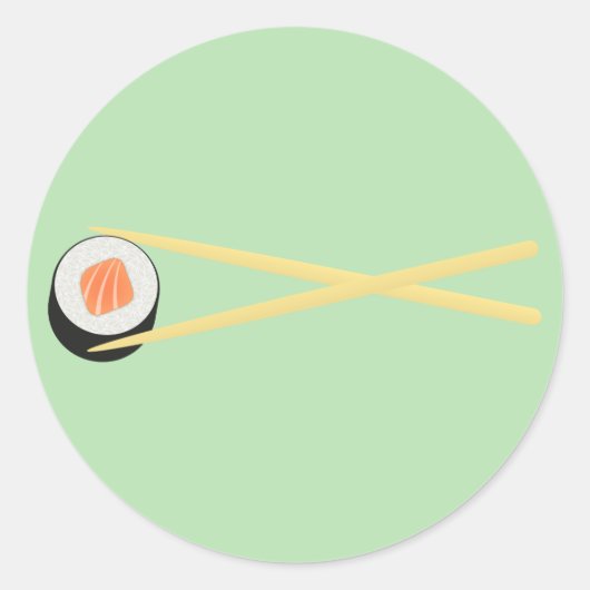Perfect Sushi I Runder Aufkleber (Vorderseite)