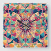 Perfect Symmetry Neo Nexus Quadratische Wanduhr (Vorderseite)