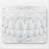 Perfect White Teeth Smile Dentist Mousepad (Vorne)
