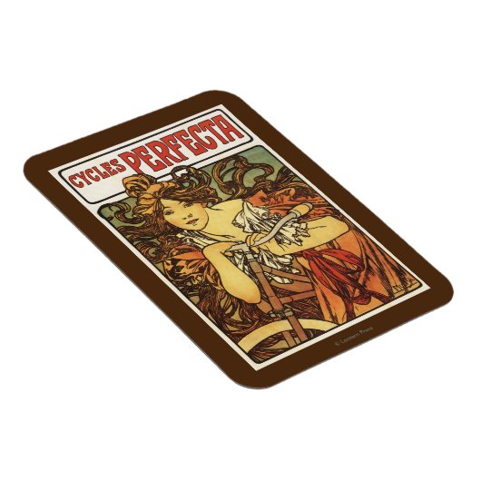 Perfecta Bicycles mit weiblicher Werbeposte Magnet (Rechte Seite)