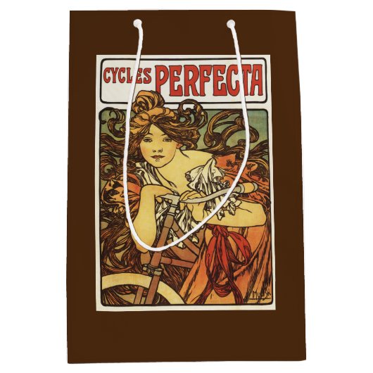 Perfecta-Fahrräder mit Frauen-Anzeige-Posten Mittlere Geschenktüte (Vorderseite)