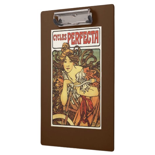 Perfecta Fahrräder mit Frauenwerbung Klemmbrett (Links)