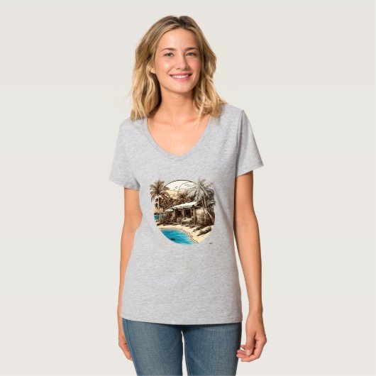 PerfectBeachEscape- T-Shirt (Vorderseite Vollansicht)