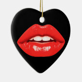 Perfectly Beautiful Lips on a Valentines Day Tree Keramik Ornament (Rechts)