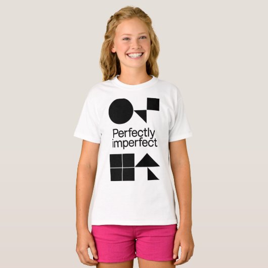 Perfectly Imperfect - Geometric Harmony T-Shirt (Vorne ganz)