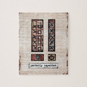 Perfectly Imperfect JIgsaw Puzzle - Brown Abstract