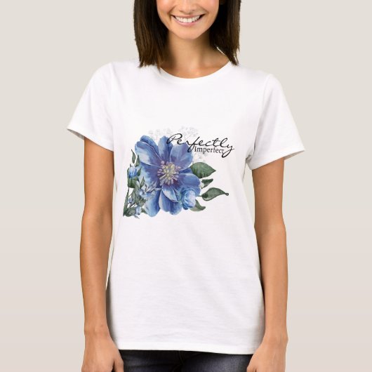 Perfectly Imperfect Personalized modern TShir T-Shirt (Vorderseite)