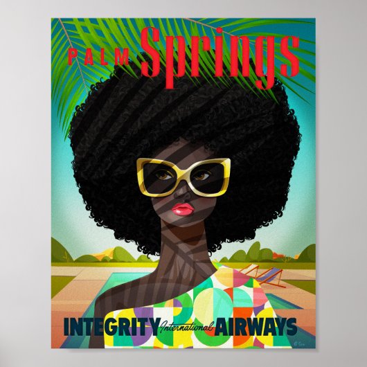 Perfectly Palm Springs Art Print Poster (Vorne)