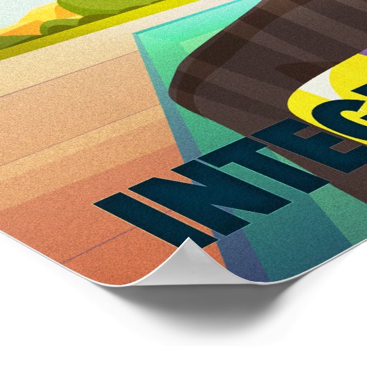 Perfectly Palm Springs Small Poster (Ecke)