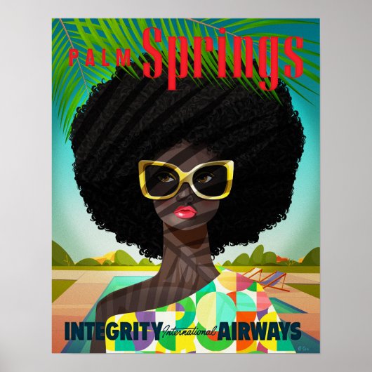 Perfectly Palm Springs Small Poster (Vorne)